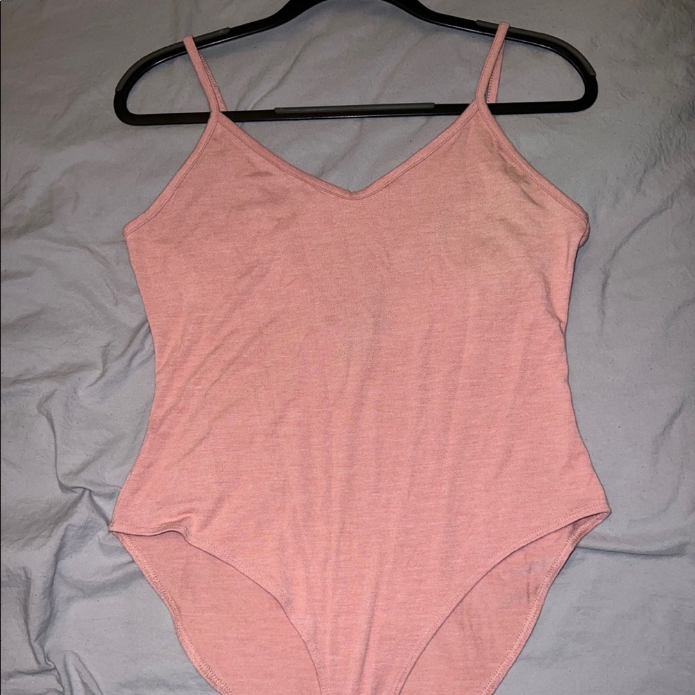 Forever 21 Pink Spaghetti Strap Bodysuit